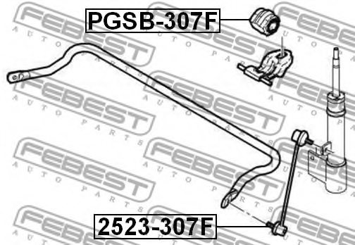 FEBEST 2523-307F Rod/Strut, stabiliser
